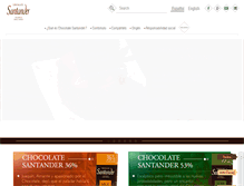 Tablet Screenshot of chocolatesantander.com